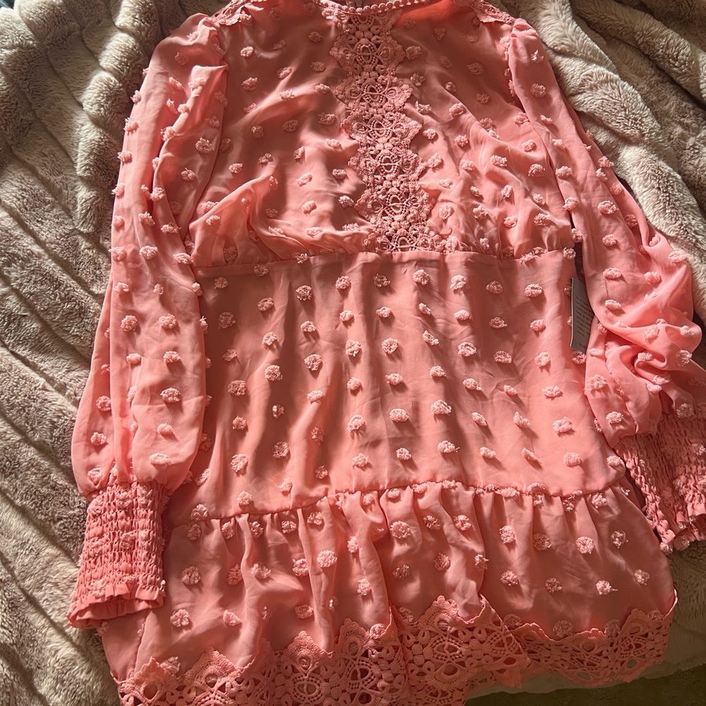 NWT Love x design coral mini dress